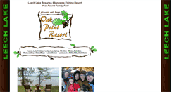 Desktop Screenshot of oakpointresort.com