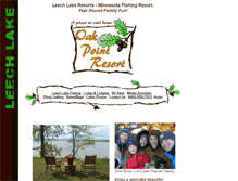 Tablet Screenshot of oakpointresort.com